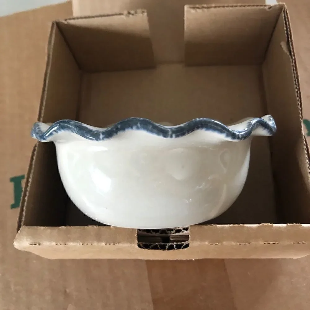 New Home & Garden Party Dip Bowl Hand Made in USA August 2001-NWOT